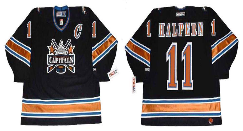 2019 Men Washington Capitals #11 Halpern black CCM NHL jerseys->washington capitals->NHL Jersey